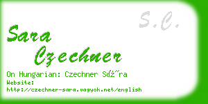 sara czechner business card